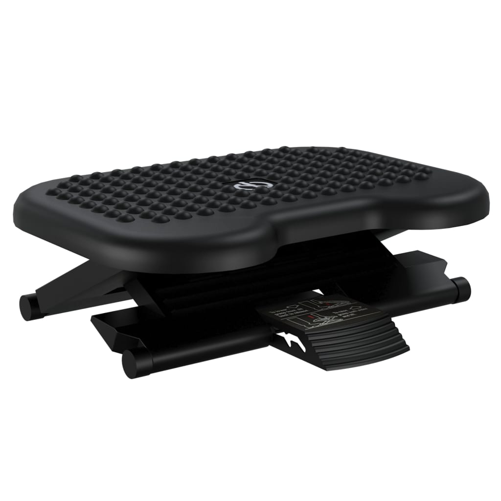 vidaXL Suport pentru picioare, negru, 46x34,5x11 cm vidaXL Suport pentru picioare, negru, 46x34,5x11 cm