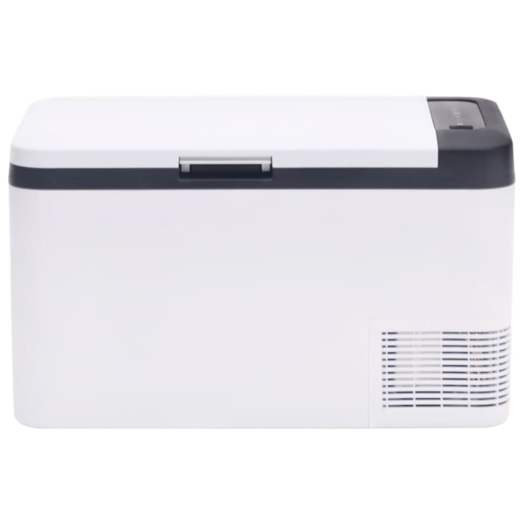 vidaXL Ladă frigorifică cu mâner, alb-negru, 18 L PP și PE vidaXL Ladă frigorifică cu mâner, alb-negru, 18 L PP și PE