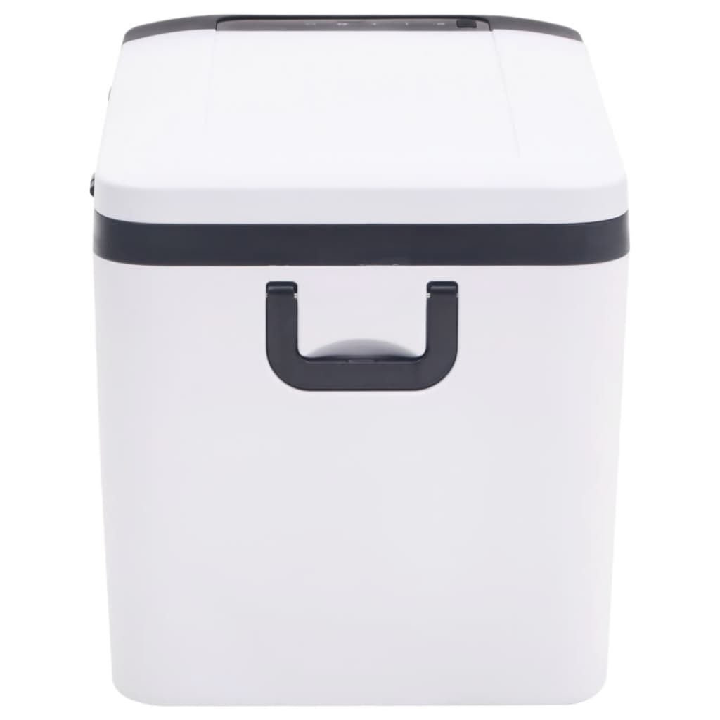 vidaXL Ladă frigorifică cu mâner, alb-negru, 18 L PP și PE vidaXL Ladă frigorifică cu mâner, alb-negru, 18 L PP și PE