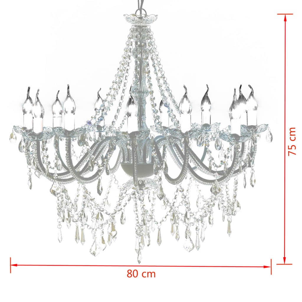 Candelabru cu 1600 cristale Candelabru cu 1600 cristale