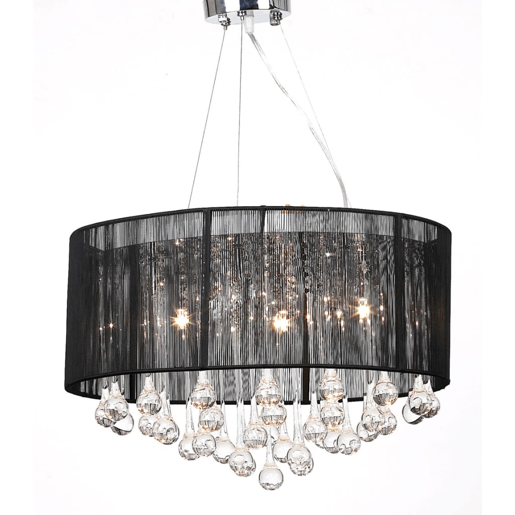 Candelabru cu 85 cristale, Negru Candelabru cu 85 cristale, Negru