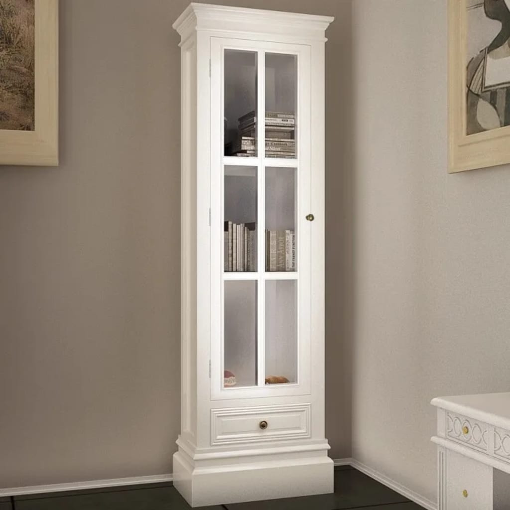 vidaXL Dulap bibliotecă elegant cu 3 rafturi, alb, lemn vidaXL Dulap bibliotecă elegant cu 3 rafturi, alb, lemn