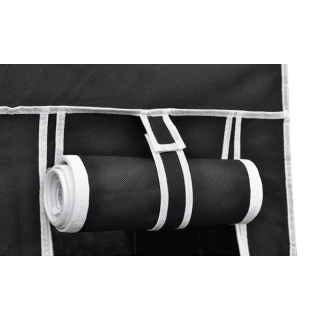 vidaXL Dulap de haine pliabil, negru, 110 x 45 x 175 cm vidaXL Dulap de haine pliabil, negru, 110 x 45 x 175 cm
