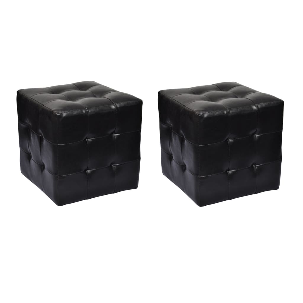 vidaXL Scaune cub, negru vidaXL Scaune cub, negru