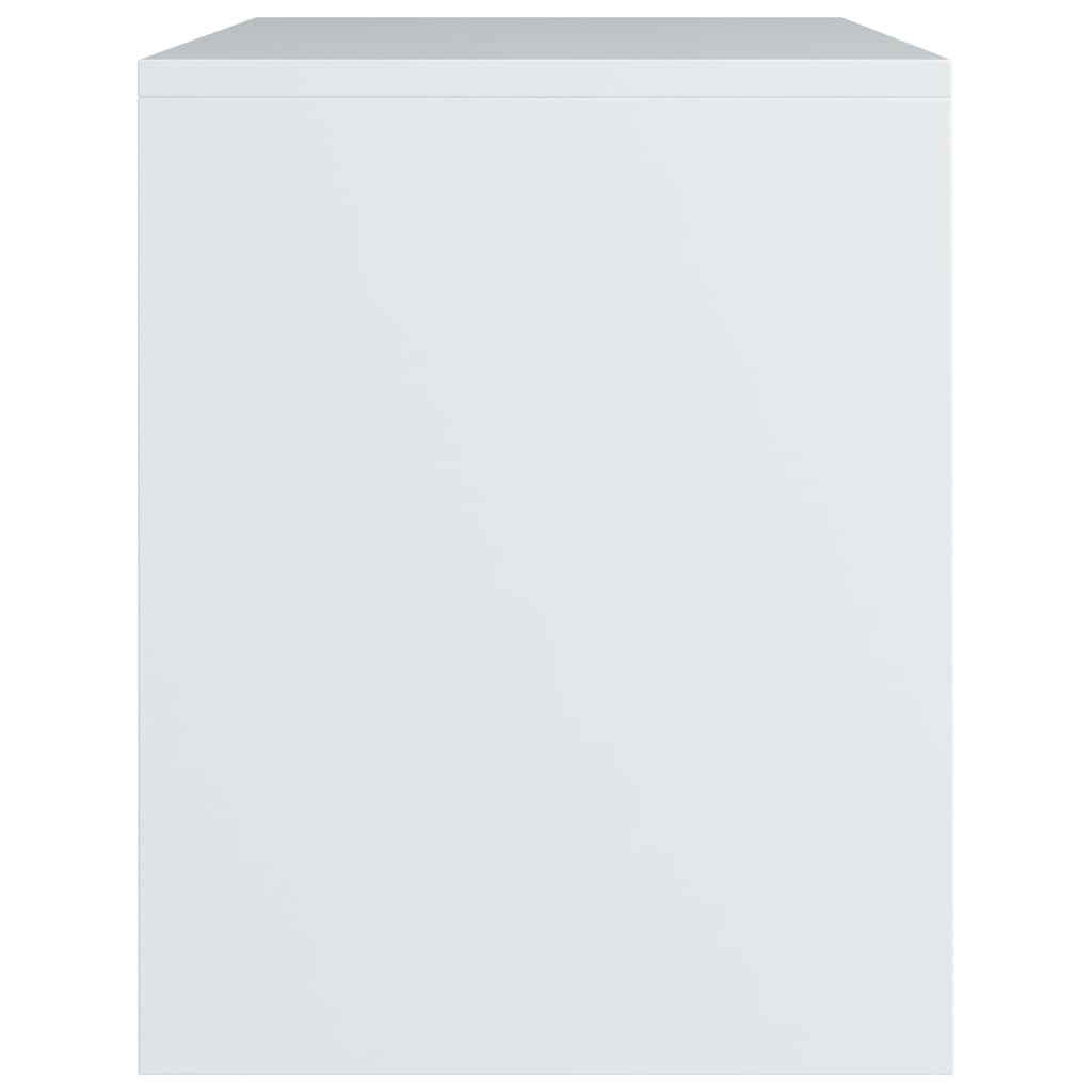 vidaXL Noptiere, 2 buc., alb, 40x30x40 cm, lemn prelucrat