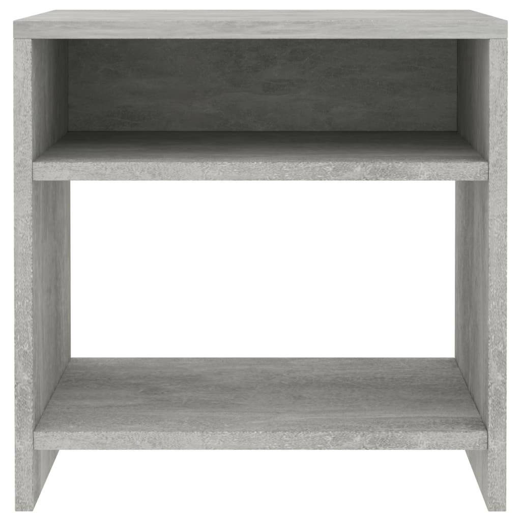 vidaXL Noptiere, 2 buc., gri beton, 40x30x40 cm, lemn prelucrat
