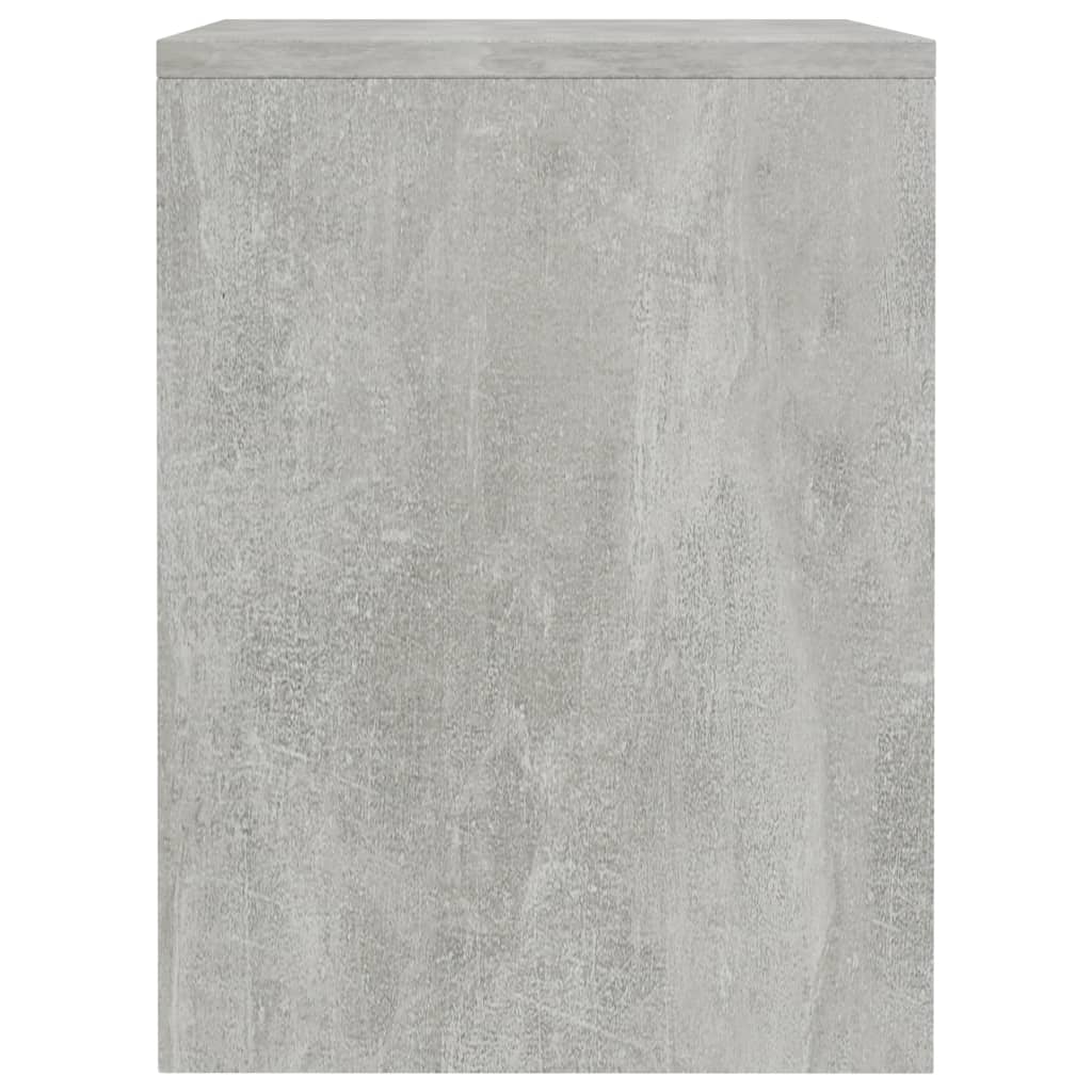 vidaXL Noptiere, 2 buc., gri beton, 40x30x40 cm, lemn prelucrat