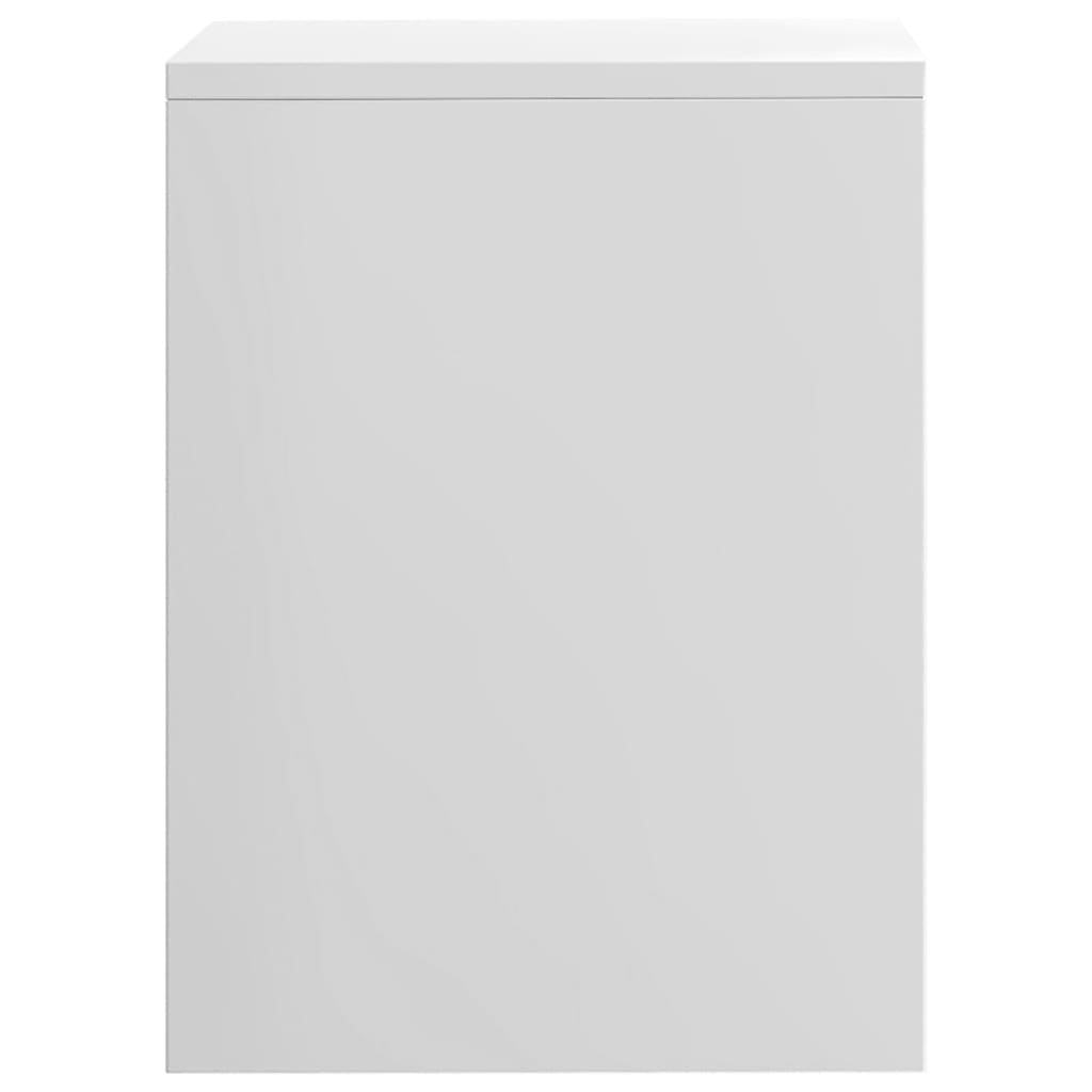 vidaXL Noptiere, 2 buc., alb extralucios, 40x30x40 cm, lemn prelucrat vidaXL Noptiere, 2 buc., alb extralucios, 40x30x40 cm, lemn prelucrat