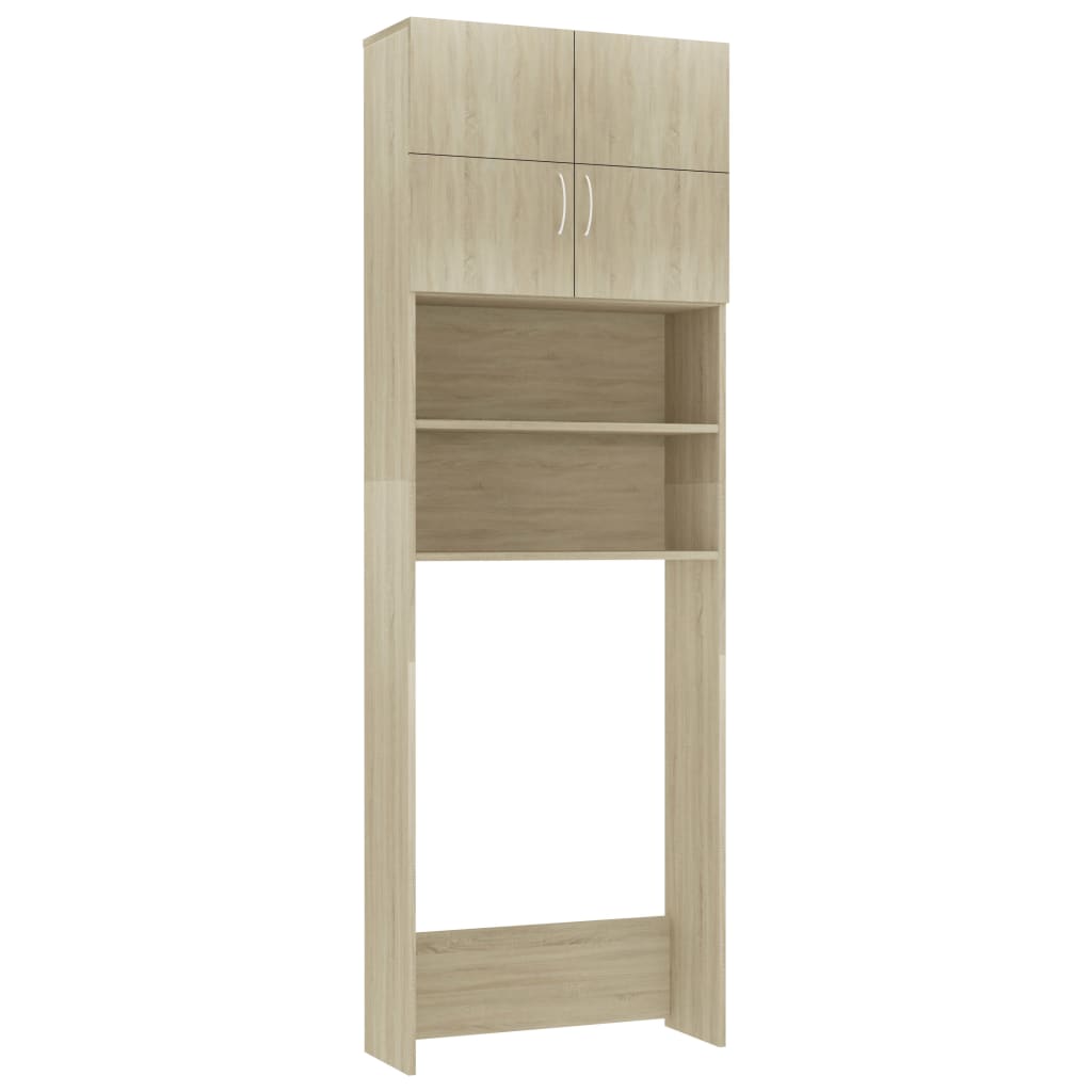vidaXL Dulap mașina spălat stejar sonoma 64x25,5x190 cm lemn preucrat