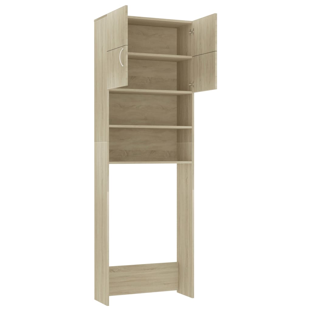 vidaXL Dulap mașina spălat stejar sonoma 64x25,5x190 cm lemn preucrat