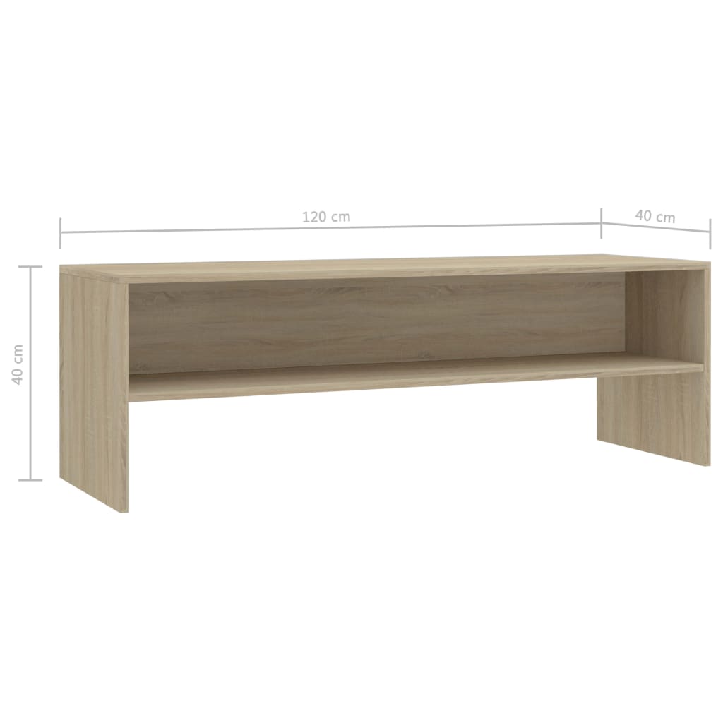 vidaXL Dulap TV, stejar sonoma, 120x40x40 cm, lemn prelucrat vidaXL Dulap TV, stejar sonoma, 120x40x40 cm, lemn prelucrat