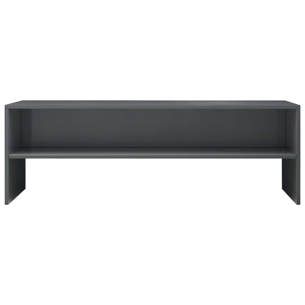 vidaXL Dulap TV, gri extralucios, 120x40x40 cm, lemn prelucrat