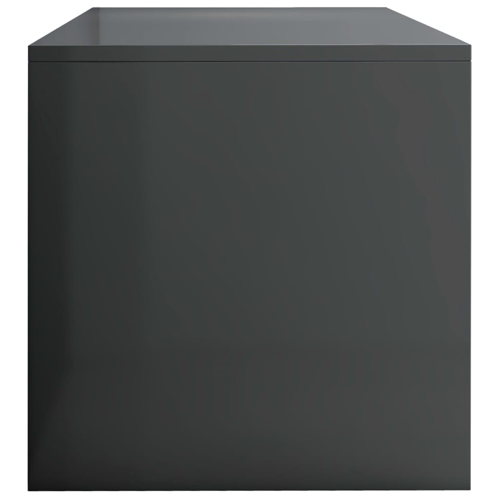 vidaXL Dulap TV, gri extralucios, 120x40x40 cm, lemn prelucrat
