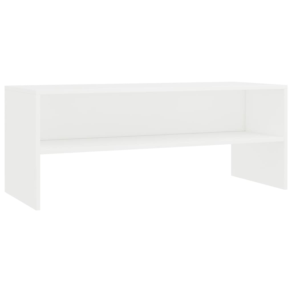 vidaXL Dulap TV, alb, 100x40x40 cm, lemn prelucrat vidaXL Dulap TV, alb, 100x40x40 cm, lemn prelucrat