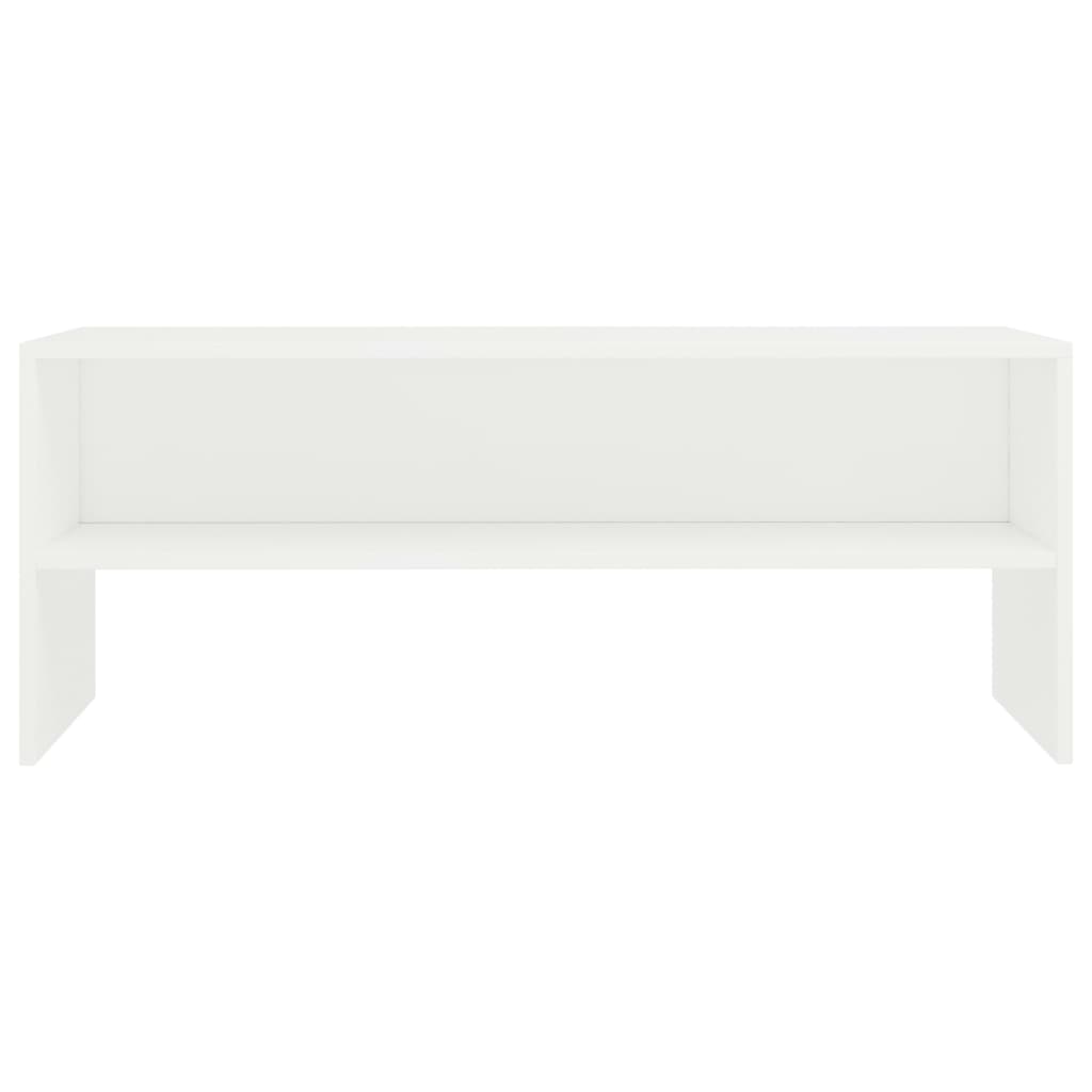 vidaXL Dulap TV, alb, 100x40x40 cm, lemn prelucrat vidaXL Dulap TV, alb, 100x40x40 cm, lemn prelucrat