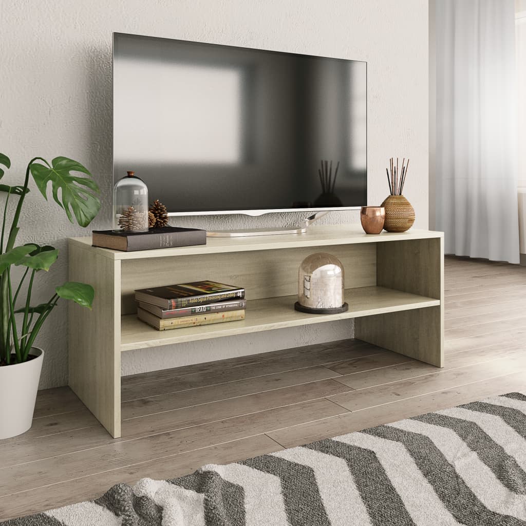 vidaXL Comodă TV, stejar Sonoma, 100 x 40 x 40 cm, PAL vidaXL Comodă TV, stejar Sonoma, 100 x 40 x 40 cm, PAL