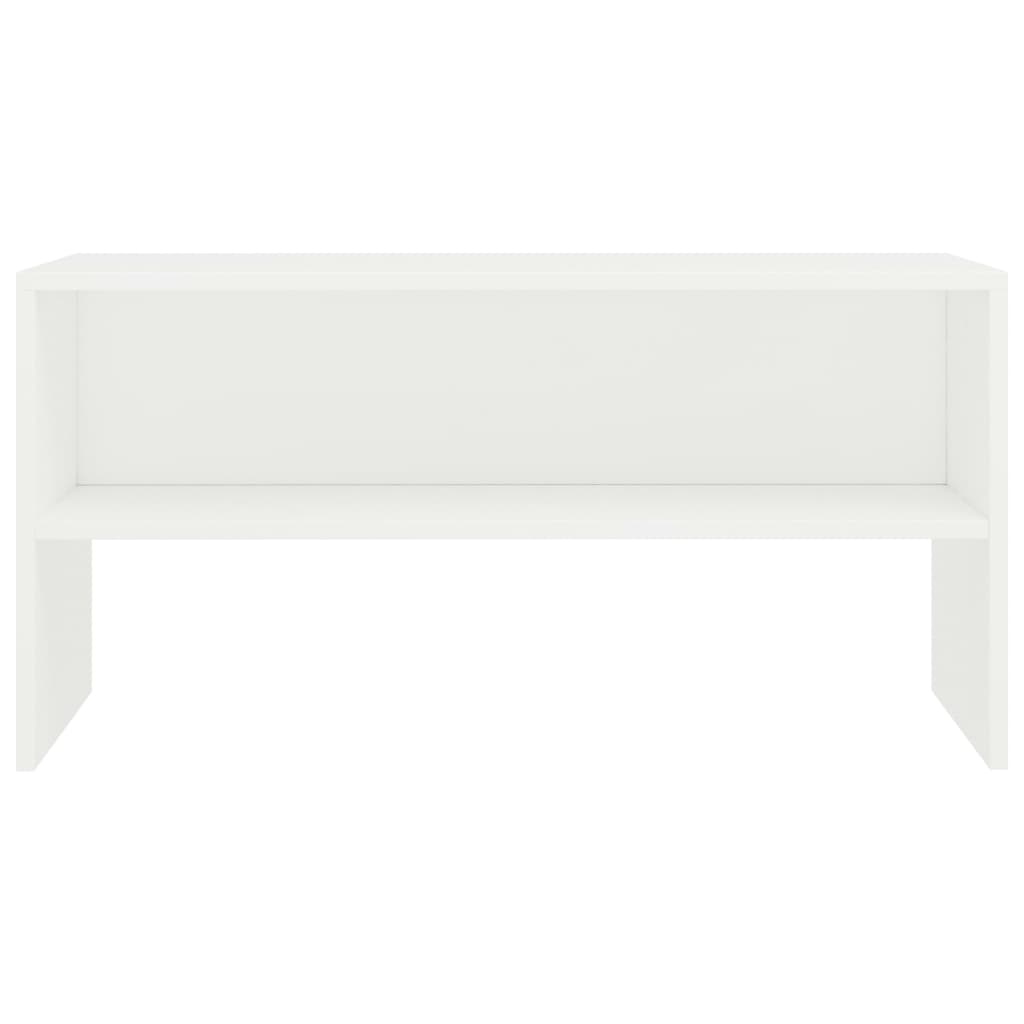vidaXL Dulap TV, alb, 80x40x40 cm, lemn prelucrat