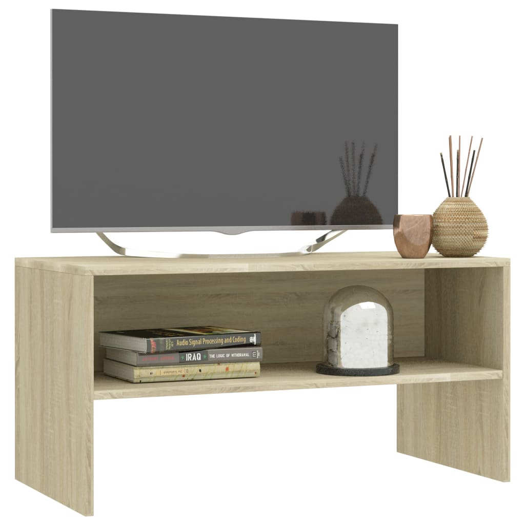 vidaXL Dulap TV, stejar sonoma, 80x40x40 cm, lemn prelucrat vidaXL Dulap TV, stejar sonoma, 80x40x40 cm, lemn prelucrat