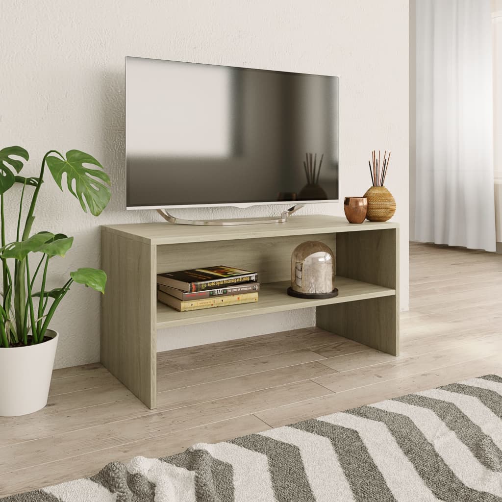 vidaXL Dulap TV, stejar sonoma, 80x40x40 cm, lemn prelucrat vidaXL Dulap TV, stejar sonoma, 80x40x40 cm, lemn prelucrat