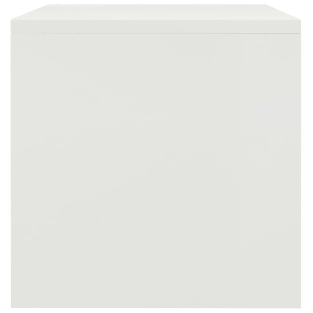 vidaXL Noptiere, 2 buc., alb, 40x30x30 cm, lemn prelucrat