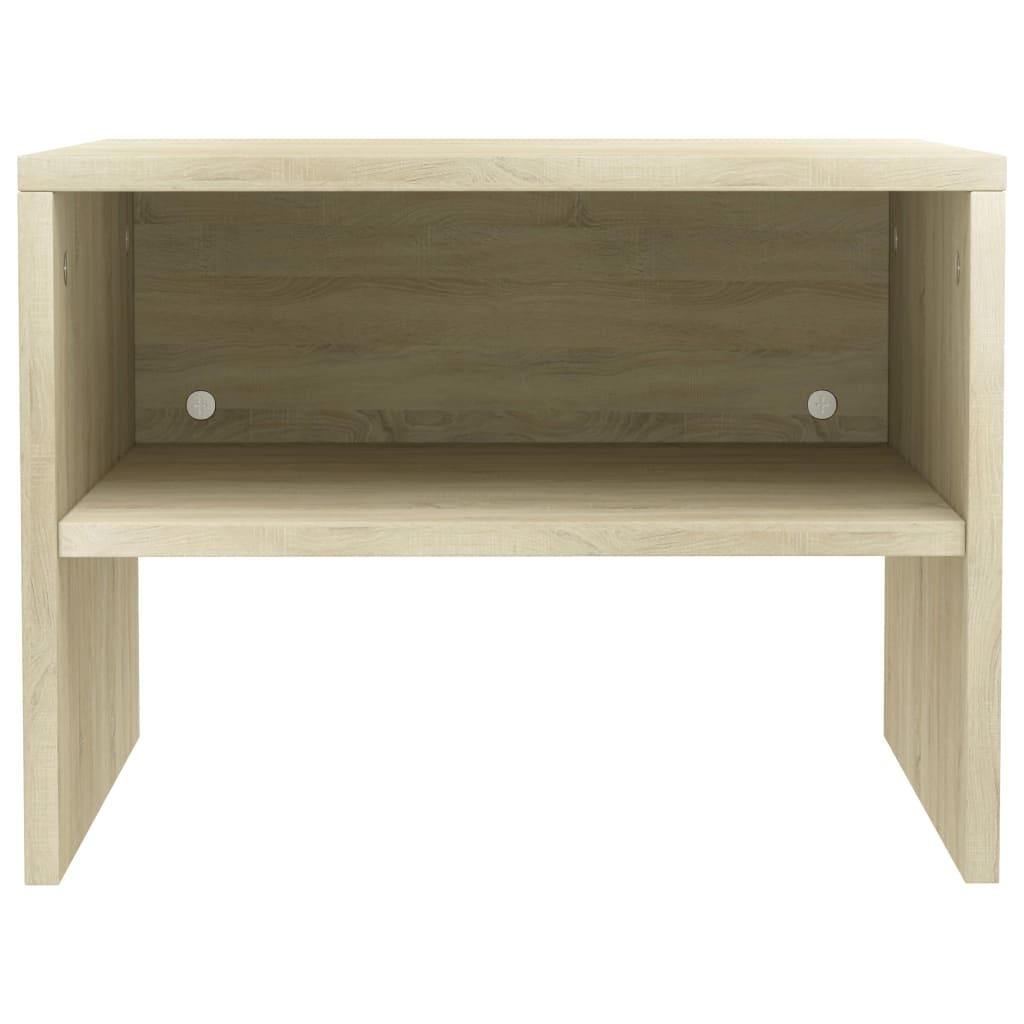 vidaXL Noptiere, 2 buc., stejar sonoma, 40x30x30 cm, lemn prelucrat