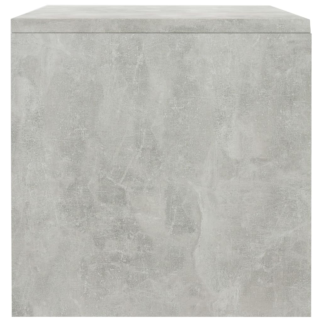 vidaXL Noptiere, 2 buc., gri beton, 40x30x30 cm, lemn prelucrat