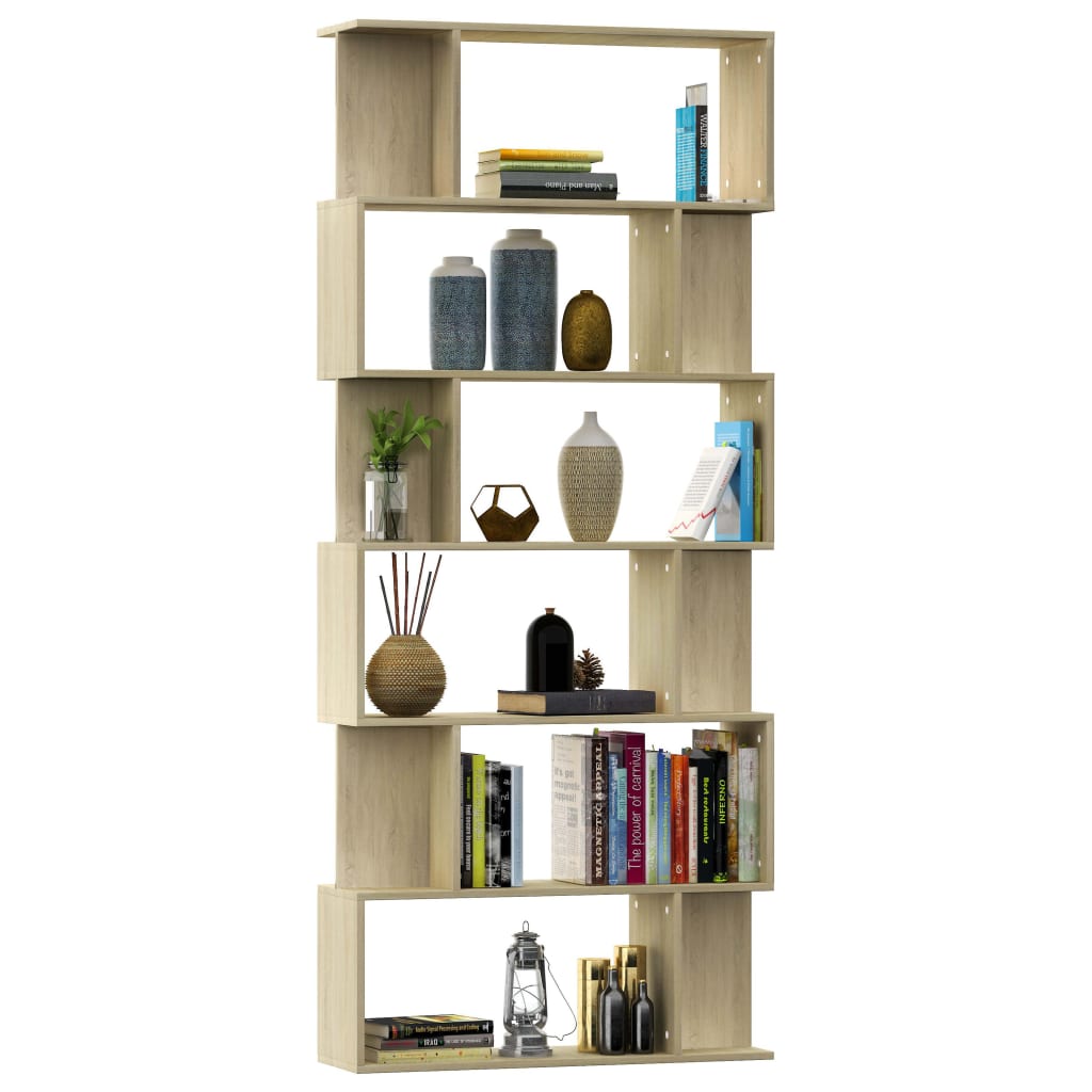 vidaXL Bibliotecă/Separator, stejar sonoma 80x24x192 cm lemn prelucrat vidaXL Bibliotecă/Separator, stejar sonoma 80x24x192 cm lemn prelucrat