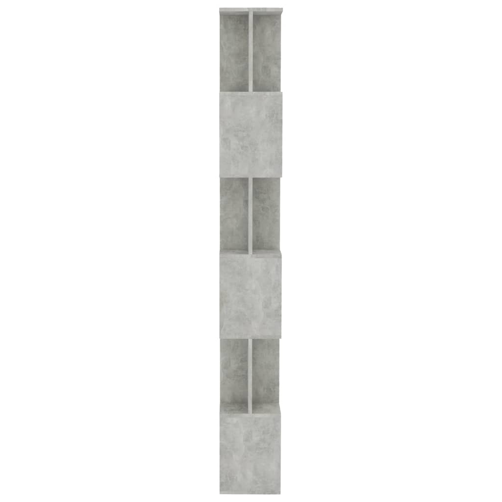 vidaXL Bibliotecă/Separator, gri beton, 80x24x192 cm, lemn prelucrat vidaXL Bibliotecă/Separator, gri beton, 80x24x192 cm, lemn prelucrat