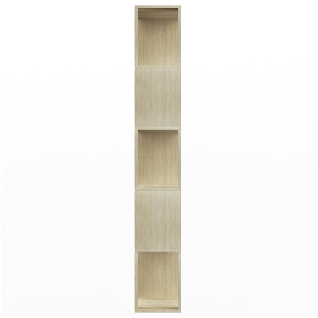 vidaXL Bibliotecă/Separator, stejar sonoma 80x24x159 cm lemn prelucrat vidaXL Bibliotecă/Separator, stejar sonoma 80x24x159 cm lemn prelucrat