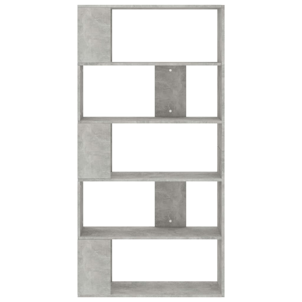 vidaXL Bibliotecă/Separator, gri beton, 80x24x159 cm, lemn prelucrat vidaXL Bibliotecă/Separator, gri beton, 80x24x159 cm, lemn prelucrat
