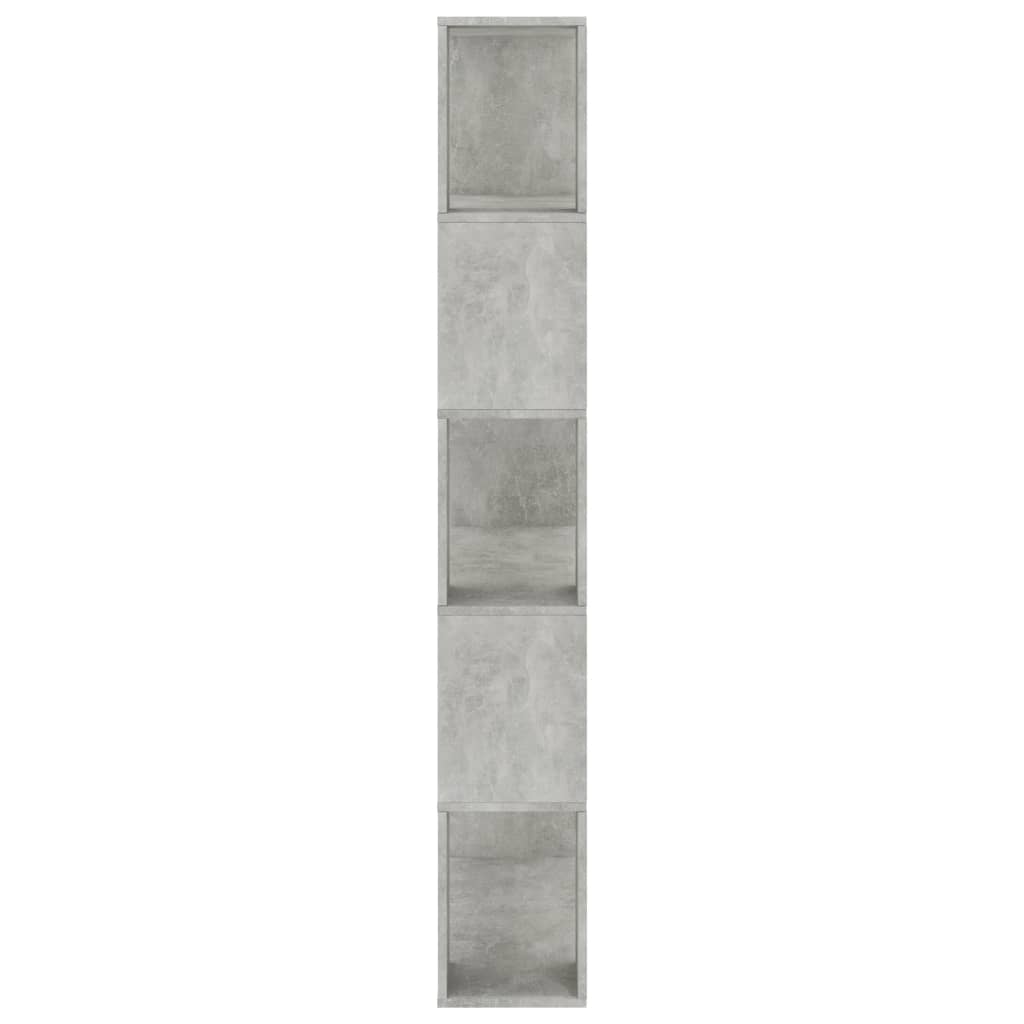 vidaXL Bibliotecă/Separator, gri beton, 80x24x159 cm, lemn prelucrat vidaXL Bibliotecă/Separator, gri beton, 80x24x159 cm, lemn prelucrat