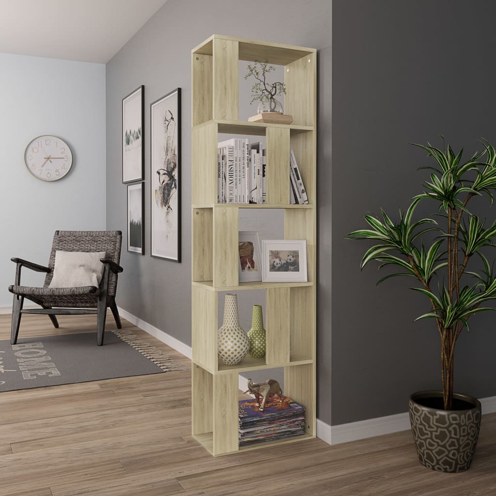 vidaXL Bibliotecă/Separator, stejar sonoma 45x24x159 cm lemn prelucrat vidaXL Bibliotecă/Separator, stejar sonoma 45x24x159 cm lemn prelucrat