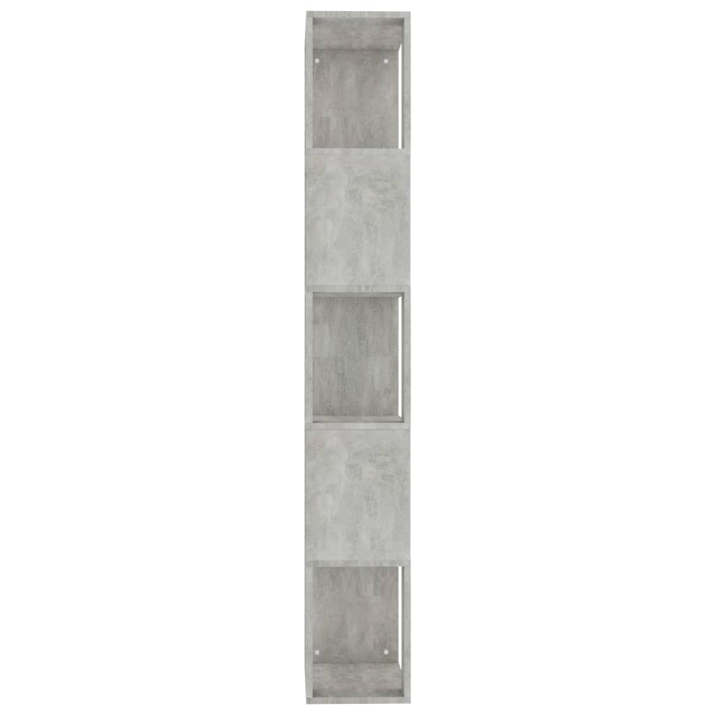 vidaXL Bibliotecă/Separator, gri beton, 45x24x159 cm, lemn prelucrat vidaXL Bibliotecă/Separator, gri beton, 45x24x159 cm, lemn prelucrat