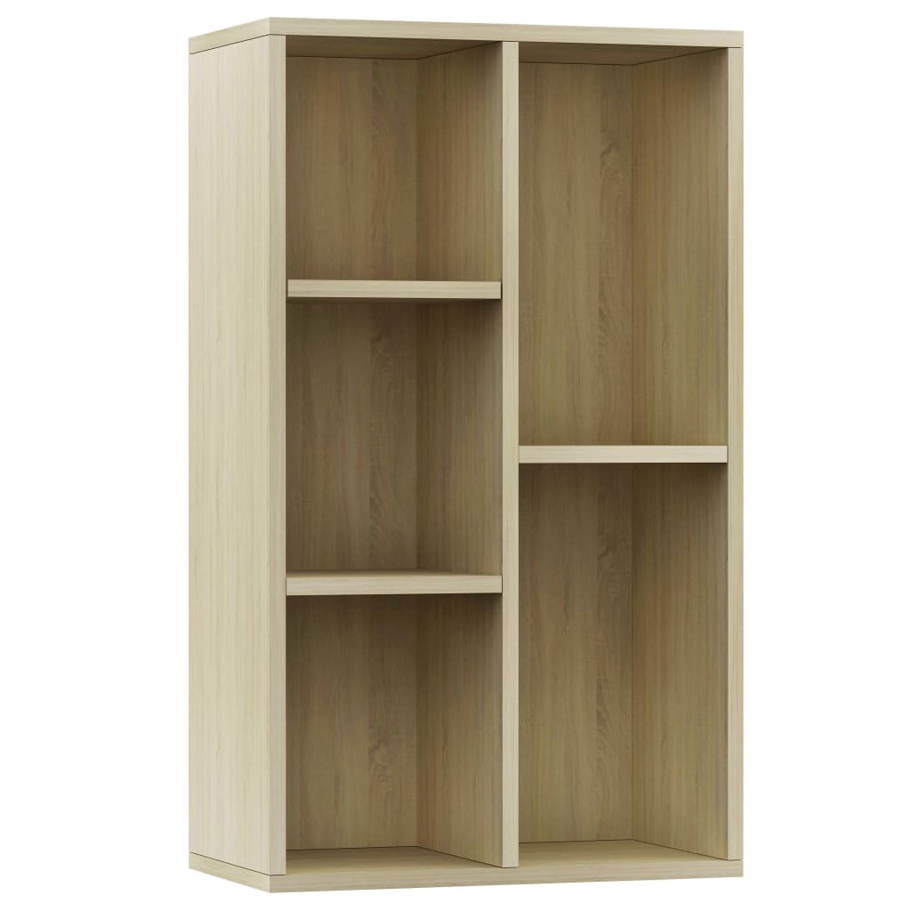 vidaXL Bibliotecă/Dulap, stejar sonoma, 50x25x80 cm, lemn prelucrat
