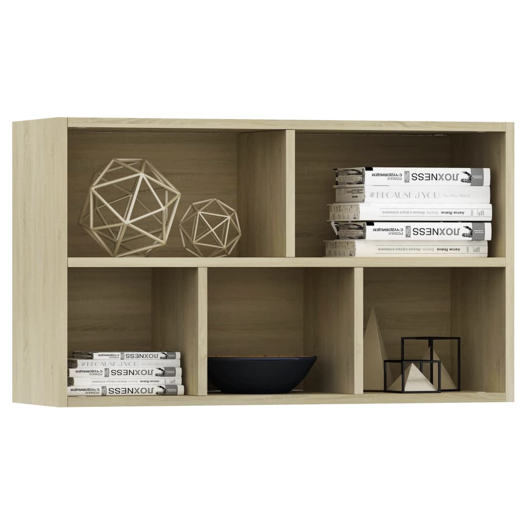vidaXL Bibliotecă/Dulap, stejar sonoma, 50x25x80 cm, lemn prelucrat