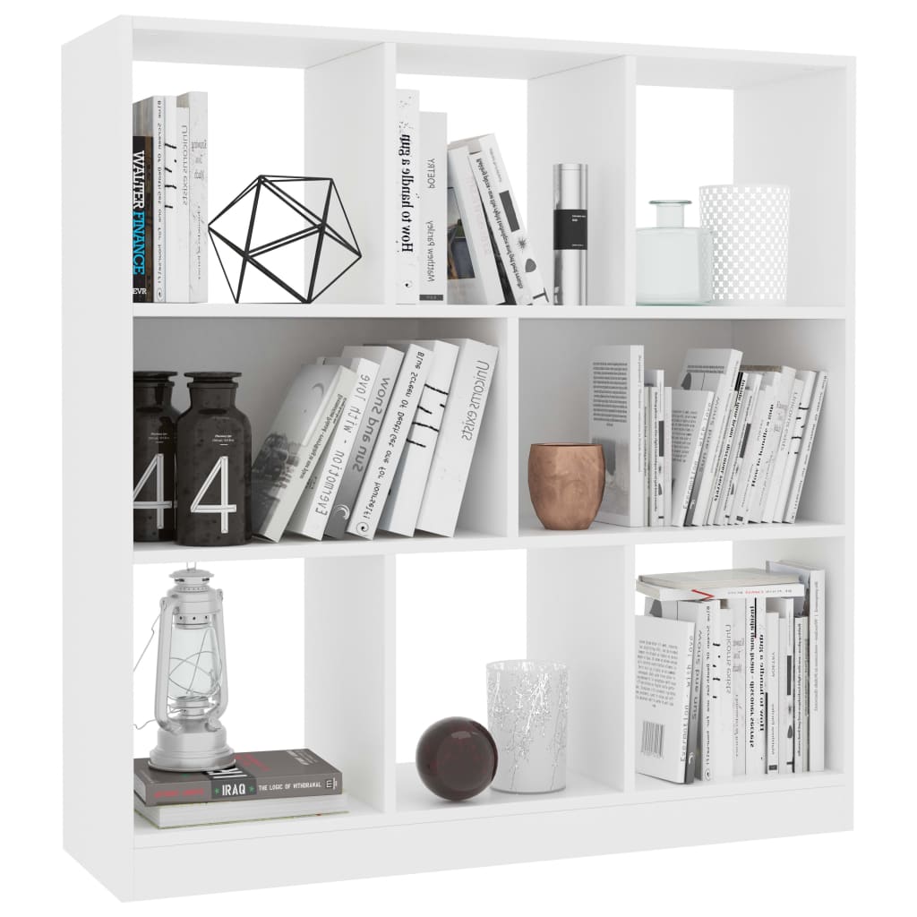 vidaXL Bibliotecă, alb, 97,5x29,5x100 cm, lemn prelucrat vidaXL Bibliotecă, alb, 97,5x29,5x100 cm, lemn prelucrat