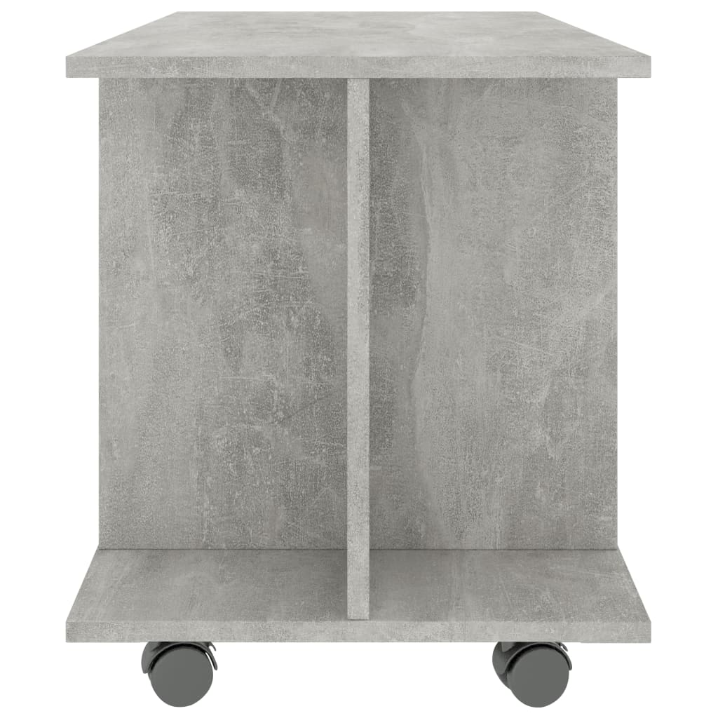 vidaXL Comodă TV cu roți, gri beton, 80x40x45 cm, lemn prelucrat vidaXL Comodă TV cu roți, gri beton, 80x40x45 cm, lemn prelucrat