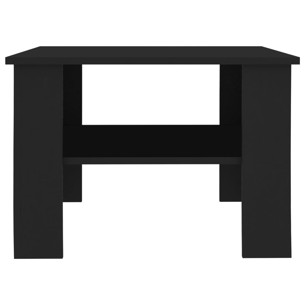 vidaXL Măsuță de cafea, negru, 60x60x42 cm, lemn prelucrat vidaXL Măsuță de cafea, negru, 60x60x42 cm, lemn prelucrat