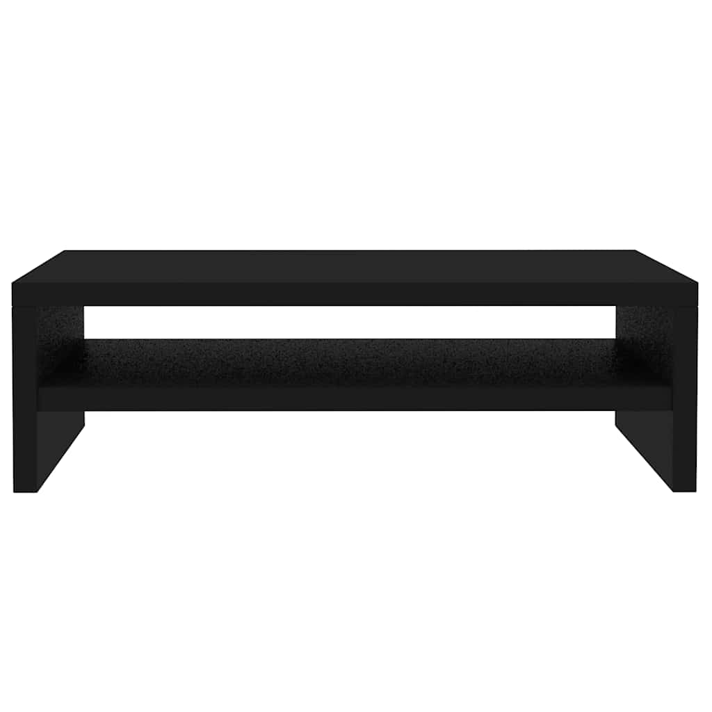 vidaXL Suport monitor, negru, 42x24x13 cm, lemn prelucrat