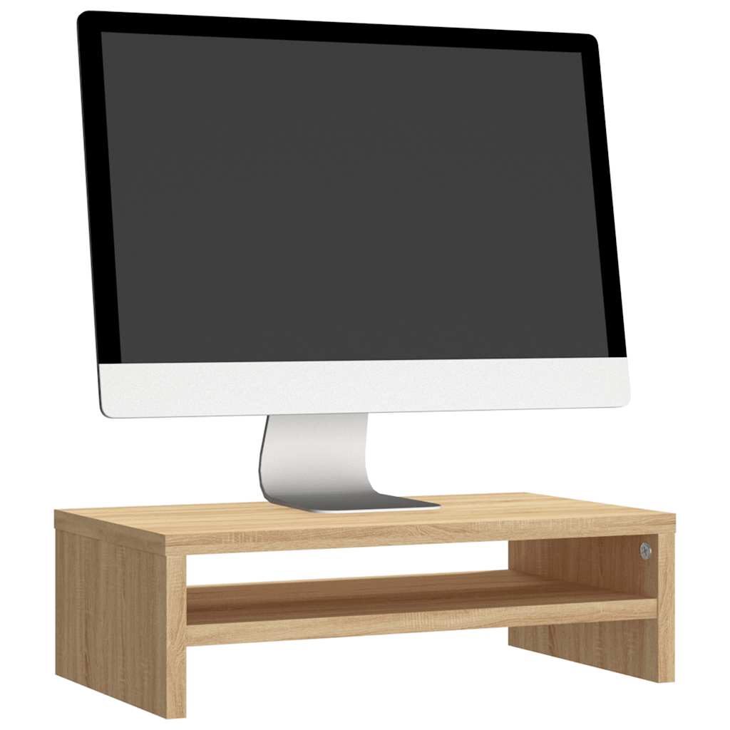 vidaXL Suport monitor, stejar sonoma, 42x24x13 cm, lemn prelucrat