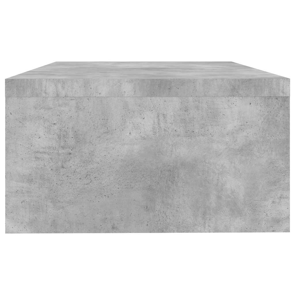 vidaXL Suport monitor, gri beton, 42x24x13 cm, lemn prelucrat