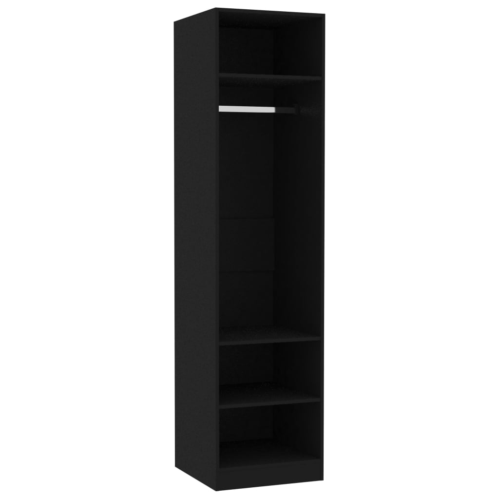 vidaXL Șifonier, negru, 50x50x200 cm, lemn prelucrat vidaXL Șifonier, negru, 50x50x200 cm, lemn prelucrat