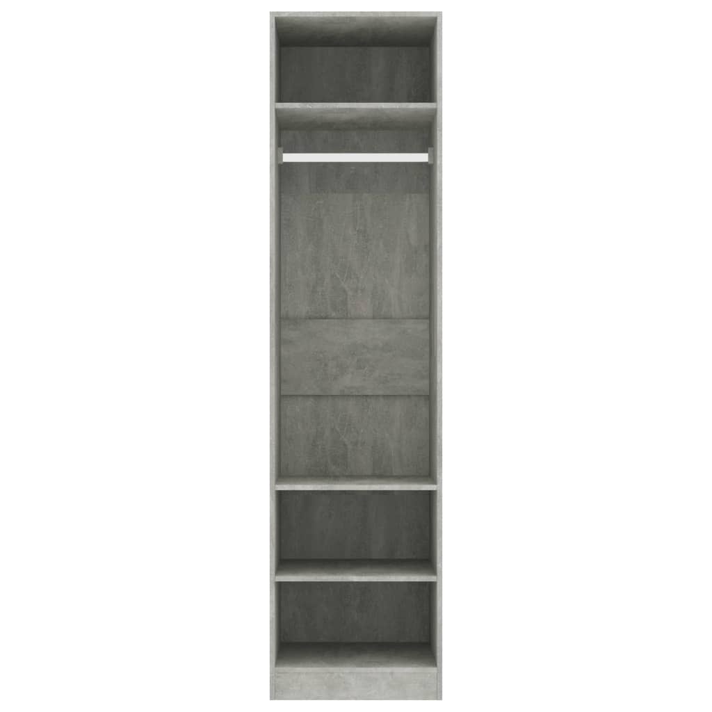 vidaXL Șifonier, gri beton, 50x50x200 cm, lemn prelucrat vidaXL Șifonier, gri beton, 50x50x200 cm, lemn prelucrat