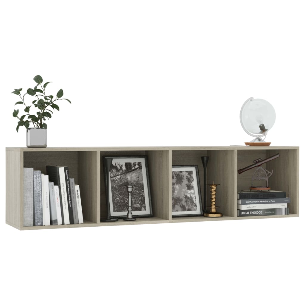 vidaXL Bibliotecă/Comodă TV, stejar sonoma, 143x30x36 cm vidaXL Bibliotecă/Comodă TV, stejar sonoma, 143x30x36 cm