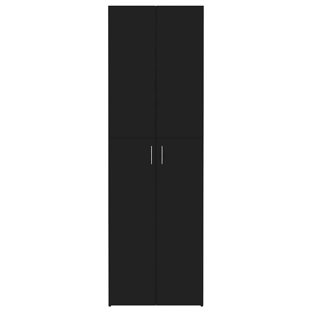vidaXL Dulap de birou, negru, 60x32x190 cm, lemn prelucrat vidaXL Dulap de birou, negru, 60x32x190 cm, lemn prelucrat