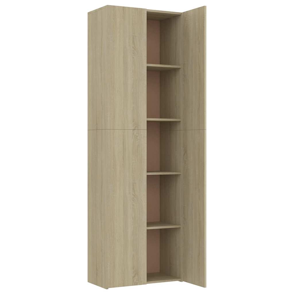 vidaXL Dulap de birou, stejar sonoma, 60x32x190 cm, lemn prelucrat vidaXL Dulap de birou, stejar sonoma, 60x32x190 cm, lemn prelucrat