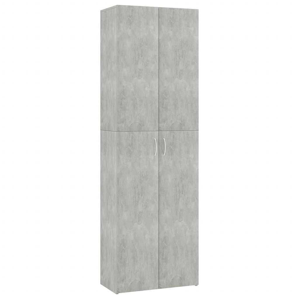vidaXL Dulap de birou, gri beton, 60x32x190 cm, lemn prelucrat vidaXL Dulap de birou, gri beton, 60x32x190 cm, lemn prelucrat