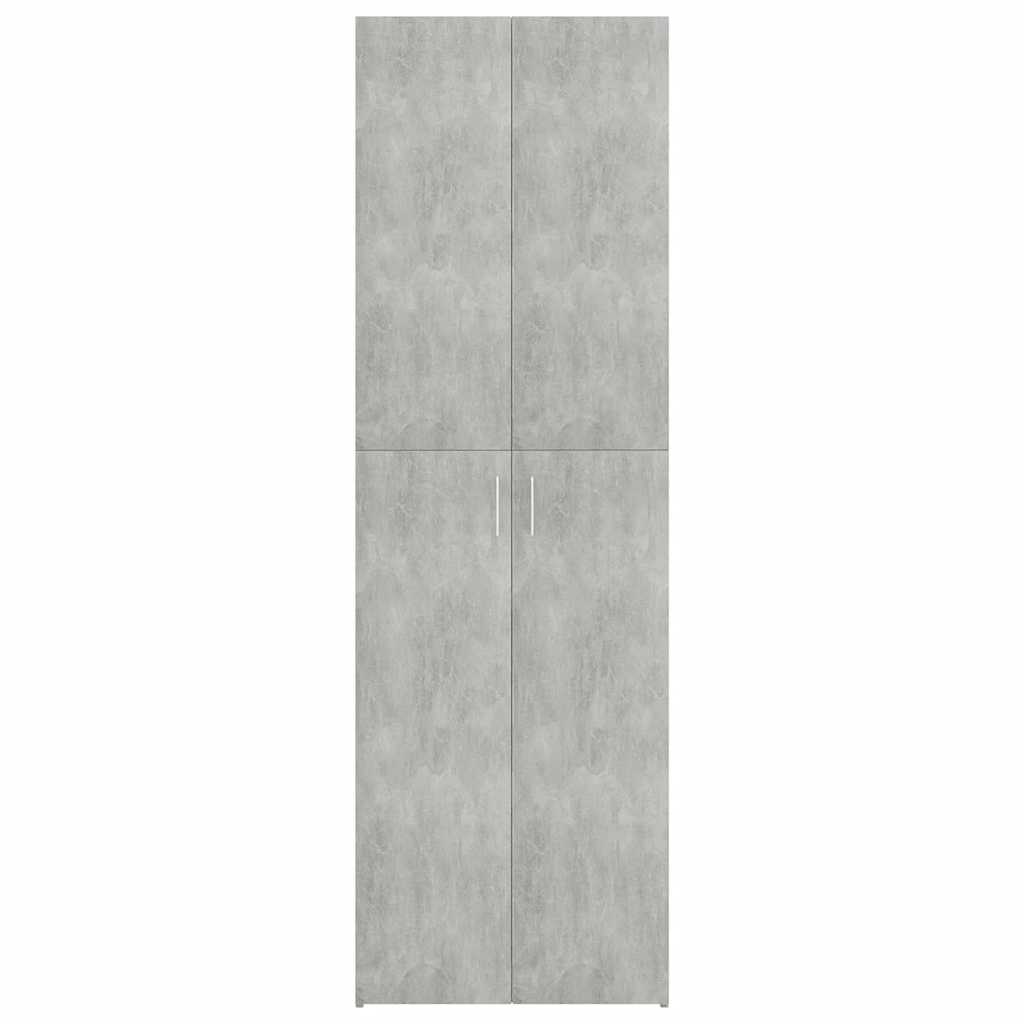 vidaXL Dulap de birou, gri beton, 60x32x190 cm, lemn prelucrat vidaXL Dulap de birou, gri beton, 60x32x190 cm, lemn prelucrat