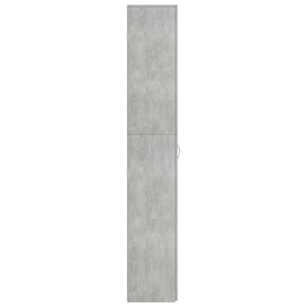 vidaXL Dulap de birou, gri beton, 60x32x190 cm, lemn prelucrat vidaXL Dulap de birou, gri beton, 60x32x190 cm, lemn prelucrat