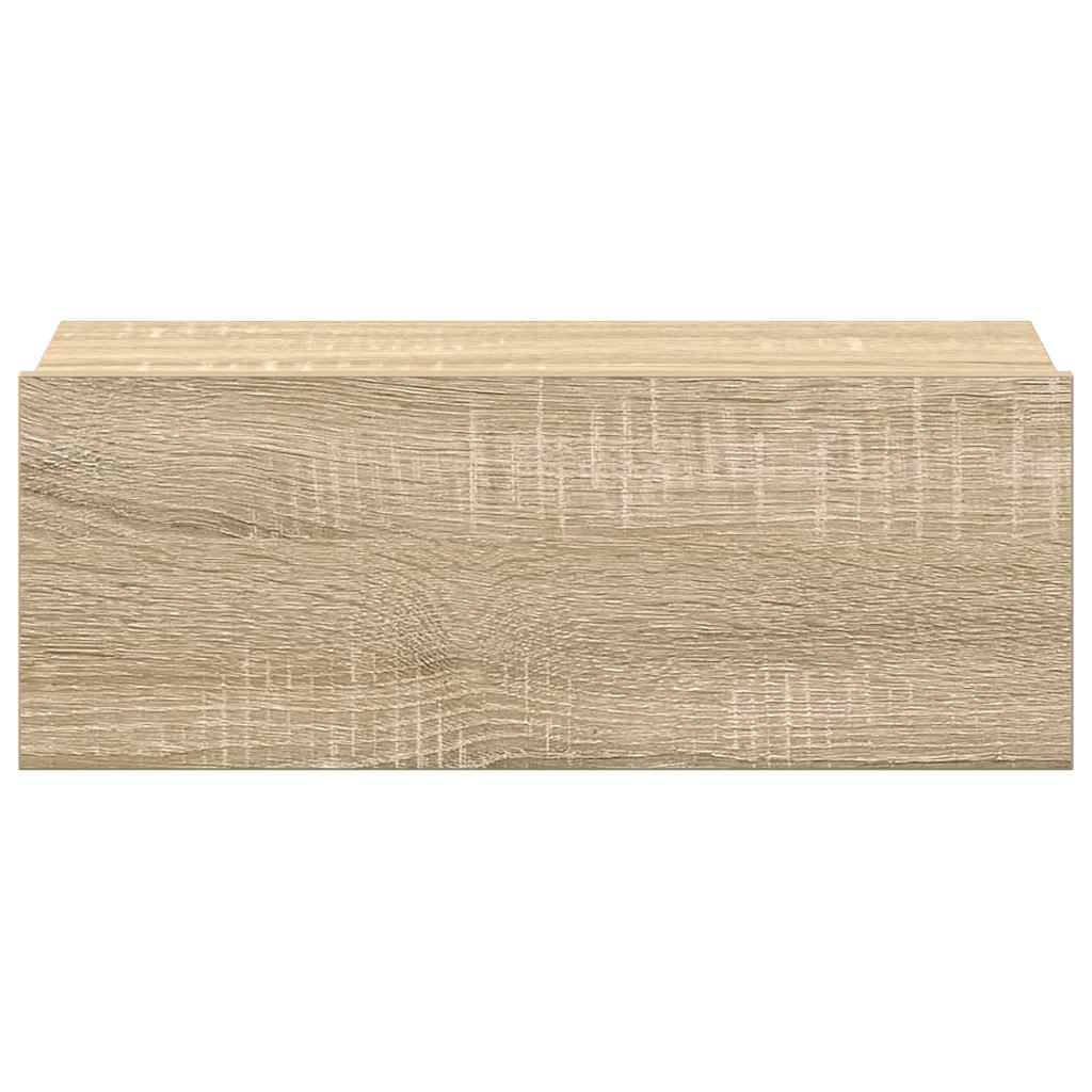 vidaXL Noptieră suspendată, stejar sonoma, 40x30x15 cm, lemn prelucrat